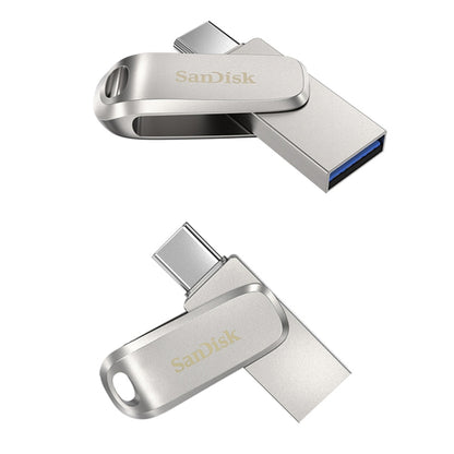 SanDisk Type-C + USB 3.1 Interface OTG High Speed Computer Phone U Disk, Colour: SDDDC4 Silver Metal Shell, Capacity: 128GB - USB Flash Drives by SanDisk | Online Shopping UK | buy2fix