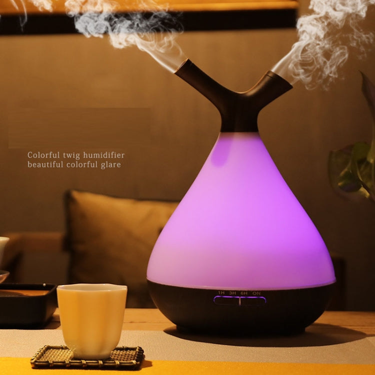 YCTA-008 Household Mute Small Wood Grain Colorful Light Aroma Diffuser Night Tree Air Humidifier, Product specifications: AU Plug(Deep Wood Grain) - Home & Garden by buy2fix | Online Shopping UK | buy2fix