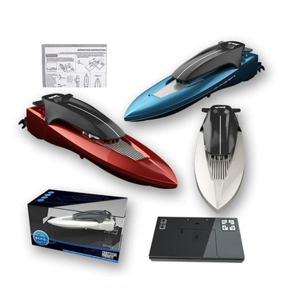 Children Mini Wireless Electric Speedboat Model Boat Simulation Remote Control Toy Boat(Blue) - RC Boats by buy2fix | Online Shopping UK | buy2fix