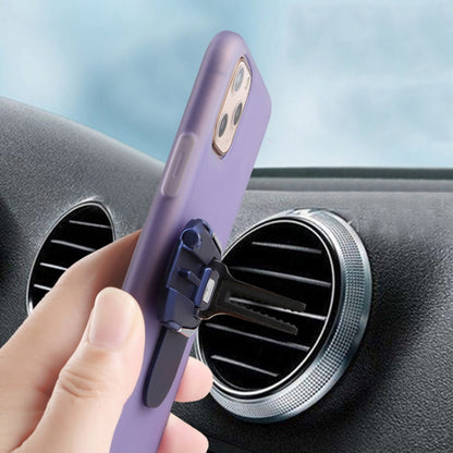 3 PCS Creative Car Phone Holder Car Multi-Function Air Outlet Navigation Ring Bracket(Blue) - Ring Holder by buy2fix | Online Shopping UK | buy2fix