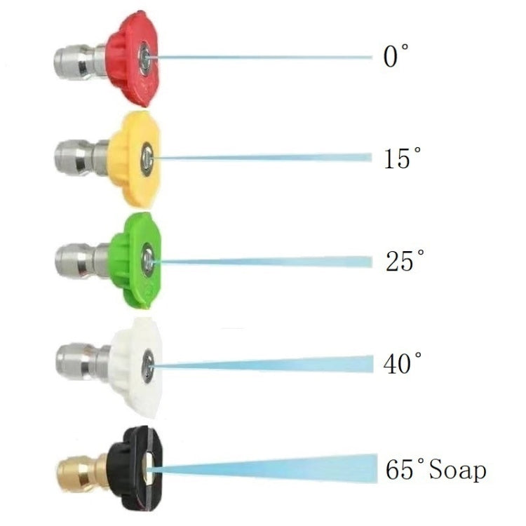 9 PCS / Set Pressure Washer Car Wash Tools with High Pressure Water Gun+Foam Pot+5 PCS Nozzle+Towel+Sponge - Car washing supplies by buy2fix | Online Shopping UK | buy2fix