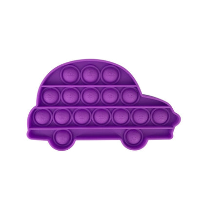 5 PCS Child Mental Arithmetic Desktop Educational Toys Silicone Pressing Board Game, Style: Car (Purple) - Squeeze Toys by buy2fix | Online Shopping UK | buy2fix