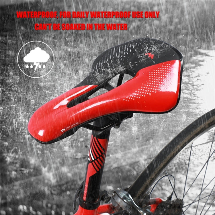 WEST BIKING Cycling Seat Hollow Breathable Comfortable Saddle Riding Equipment(Black Red) - Bicycle Saddle by WEST BIKING | Online Shopping UK | buy2fix