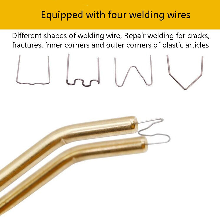 H50 Car Bumper Crack Repair Welding Machine Plastic Welding Nail Artifact, EU Plug(Yellow) - In Car by buy2fix | Online Shopping UK | buy2fix