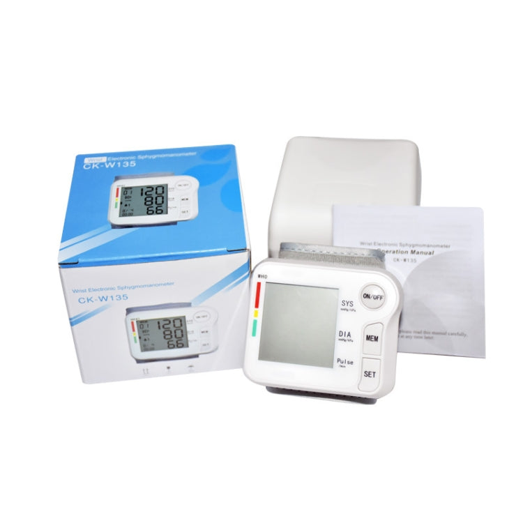 CK-W135 Household Wrist Blood Pressure Measuring Instrument - Sphygmomanometer by buy2fix | Online Shopping UK | buy2fix