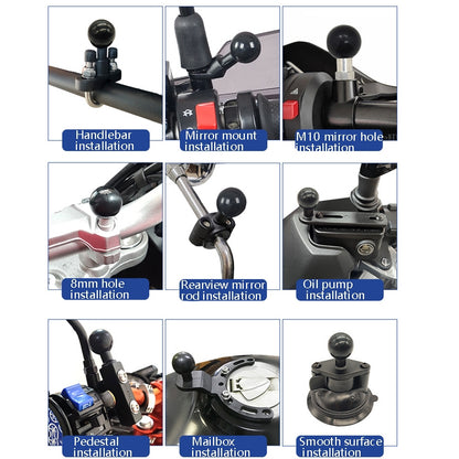 N-STAR Motorcycle Bicycle Composite Version Of Mobile Phone Bracket Multifunctional Accessories Lightweight Riding Equipment(Small Horseshoe) - Holders by N-STAR | Online Shopping UK | buy2fix