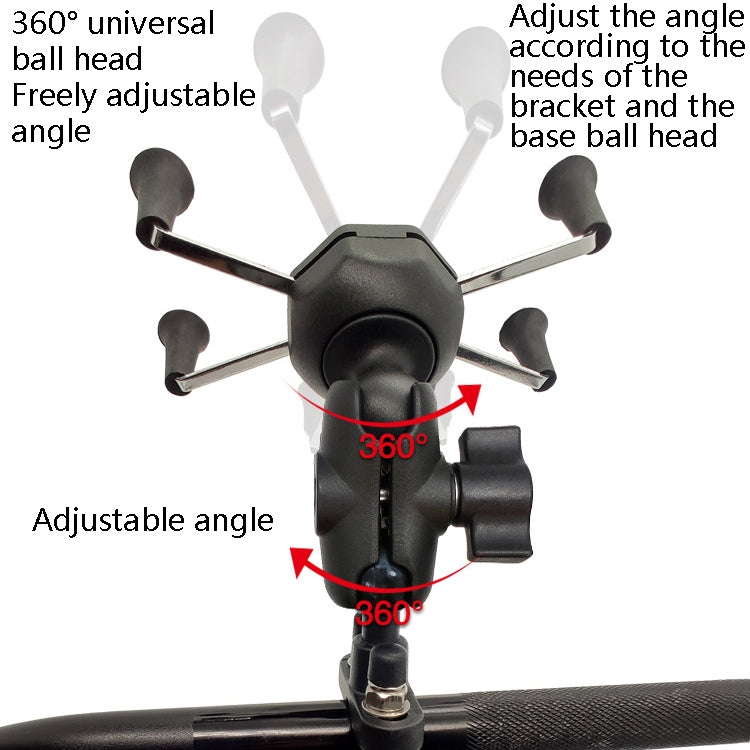 N-STAR N002 Motorcycle Bicycle Mobile Phone Bracket Riding Equipment(Small T Head) - Holders by N-STAR | Online Shopping UK | buy2fix