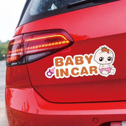 10 PCS There Is A Baby In The Car Stickers Warning Stickers Style: CT203 Baby X Blue Bottom Bottle Magnetic Stickers - Warning Sticker by buy2fix | Online Shopping UK | buy2fix