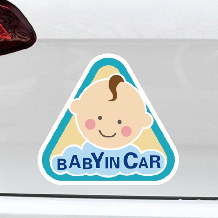 10 PCS There Is A Baby In The Car Stickers Warning Stickers Style: CT203 Baby W Girl Magnetic Stickers - Warning Sticker by buy2fix | Online Shopping UK | buy2fix