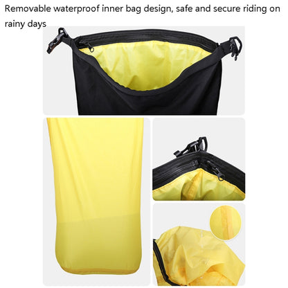 Rhinowalk Multi-Function Motorcycle Rear Seat Bag Combination Rear Shelf Pannier, Colour: Yellow 30L - Bags & Luggages by Rhinowalk | Online Shopping UK | buy2fix