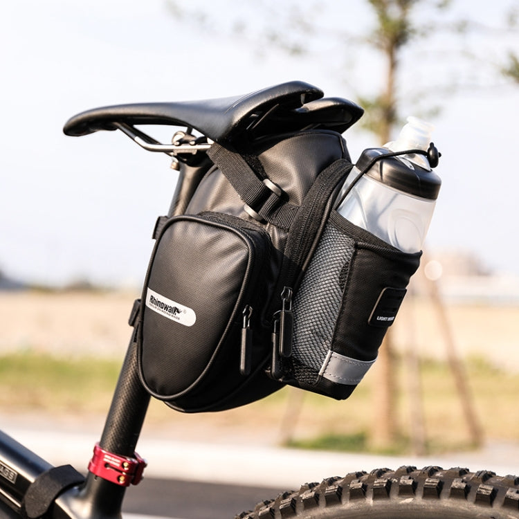 Rhinowalk X21557  Bicycle Rainproof Tail Bag Large Capacity Folding Road Bike Riding Backpack(Black) - Bicycle Bags by Rhinowalk | Online Shopping UK | buy2fix