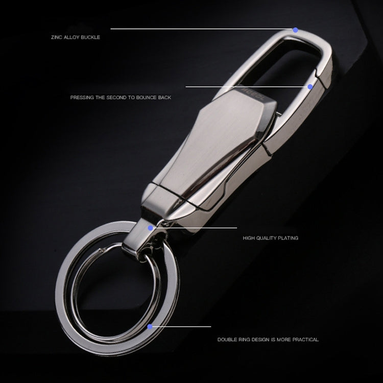 JOBON ZB-8780 Multi-Function Keychain Man Portable Mobile Phone Bracket Metal Waist Car Keychain(Silver) - Key Rings by JOBON | Online Shopping UK | buy2fix