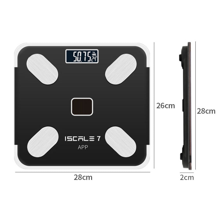 ISCRLE7 Smart Weight Scale Bluetooth Body Fat Measuring Instrument Charging Model(Rose Gold) - Body Scales by ISCRLE7 | Online Shopping UK | buy2fix