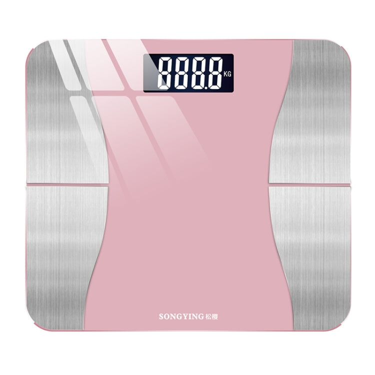 SONGYING SY06 Smart Body Fat Scale Home Body Weight Scale, Size: Charging Version(290x260mm)(Cherry Pink) - Body Scales by SONGYING | Online Shopping UK | buy2fix