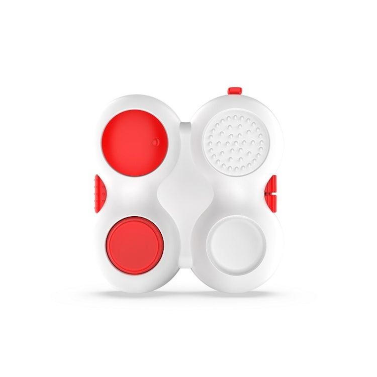 Decompression Handle Fidget Cube Dice Decompression Finger Sports Toy(Four-page Handle - White Red) - Fidget Cube by buy2fix | Online Shopping UK | buy2fix