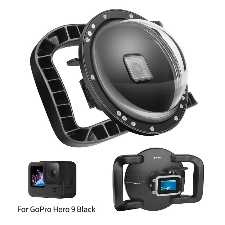 SHOOT XTGP559 Dome Port Underwater Diving Camera Lens Transparent Cover Housing Case For GoPro HERO10 Black / HERO9 Black - Lens Transparent Cover by SHOOT | Online Shopping UK | buy2fix