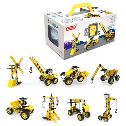 7755 8 in 1 Children Variety Soft Assembled Building Blocks 100PCS DIY Engineering Vehicle Model - Building Blocks by buy2fix | Online Shopping UK | buy2fix