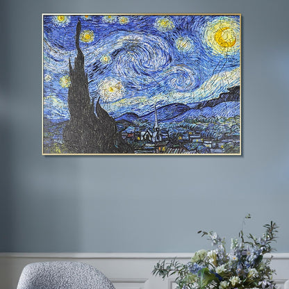 Irregular Wooden Puzzle Adult High Difficulty Creative Gift(The Starry Night) - Puzzle Toys by buy2fix | Online Shopping UK | buy2fix