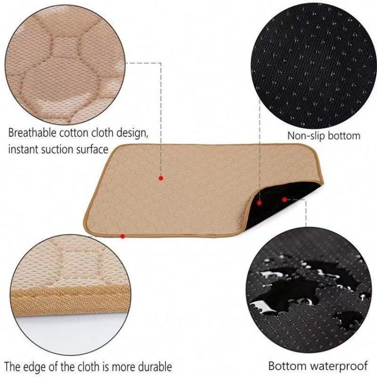 100x67cm Car Pet Injection Pad Waterproof Pad Cat Dog Sofa Waterproof Diapholic Carpet Water Absorbing Pad(Gray) - Seat Accessories by buy2fix | Online Shopping UK | buy2fix