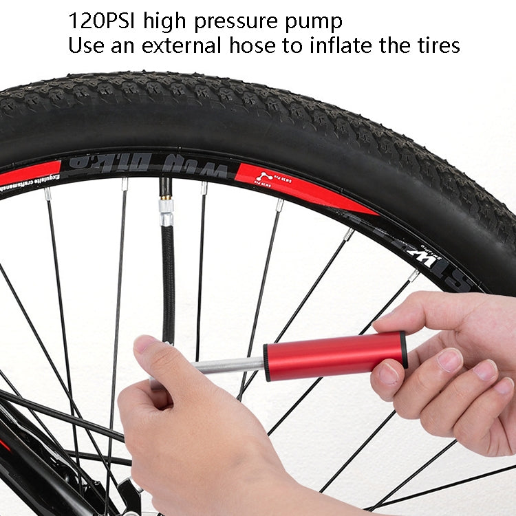 Bicycle Small Aluminum Alloy Pump Portable Mini Basketball Feeding Tube(Red) - Bicycle Locks & Bicycle Pumps by buy2fix | Online Shopping UK | buy2fix