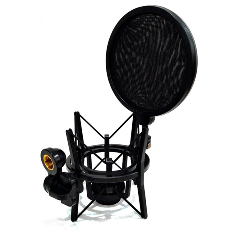 SH-101 Microphone Shockproof Bracket Condenser Microphone Blowout Cover Set(Black) - Windshield by buy2fix | Online Shopping UK | buy2fix