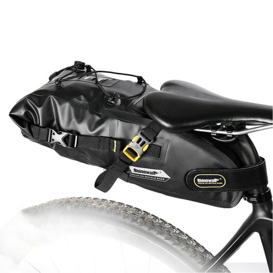 Rhinowalk RK19511 Full Waterproof Bicycle Saddle Tail Bag Big Capacity Road Bike Bag, Colour: RK19512 Black 5L - Bicycle Bags by Rhinowalk | Online Shopping UK | buy2fix