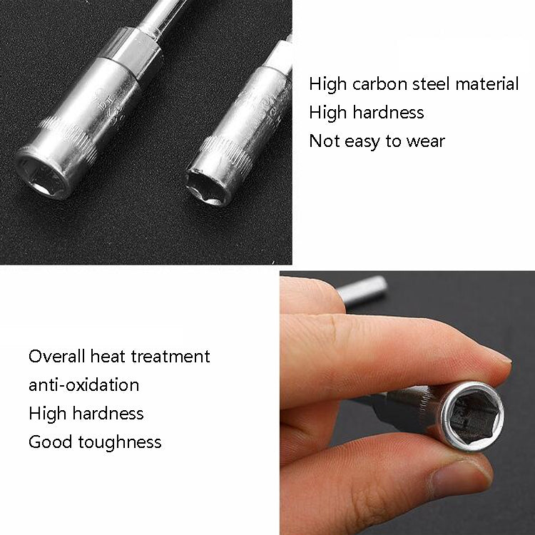 4 PCS T-Wrench Car Assembly Repair Sleeve Wrench Hexagon Lengthening Socket, Specification: 6mm - In Car by buy2fix | Online Shopping UK | buy2fix