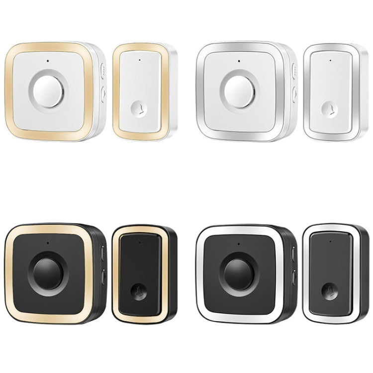 CACAZI A58 1 For 1 Smart Wireless Doorbell without Battery, Plug:US Plug(Gold) - Security by CACAZI | Online Shopping UK | buy2fix