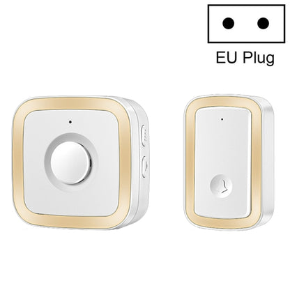 CACAZI A58 1 For 1 Smart Wireless Doorbell without Battery, Plug:EU Plug(Gold) - Security by CACAZI | Online Shopping UK | buy2fix