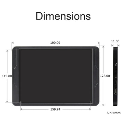 Waveshare 8 Inch 2K IPS 1536×2048 Optical Bonding Toughened Glass Panel Touch Display, Plug:US Plug - Consumer Electronics by buy2fix | Online Shopping UK | buy2fix