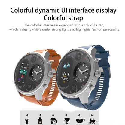 T3 Dual Display Smart Watch For Men IP68 Waterproof Fitness Bracelet 15 Days Standby Business Smartwatch Activity Tracker(Gray) - Smart Wear by LEMFO | Online Shopping UK | buy2fix