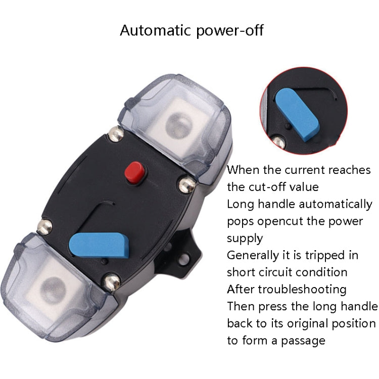 CB8 Car Route Yacht Ship Audio Refit Automatic Circuit Breaker Power Circuit Protection Insurance Switch, Specification: 60A - In Car by buy2fix | Online Shopping UK | buy2fix