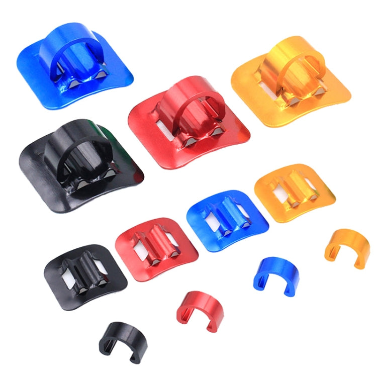 10 PCS Mountain Road Bicycle Hose Line Guide Adhesive Wire Seat Frame Cable Fixing C Buckle, Style: Aluminum Alloy Buckle(Red) - Others by buy2fix | Online Shopping UK | buy2fix