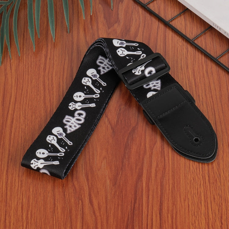 3 PCS Printed Ukulele Guitar Strap, Length: 85-135cm(Cartoon) - Stringed Instruments by buy2fix | Online Shopping UK | buy2fix