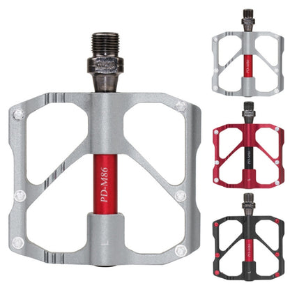 1 Pair PROMEND Mountain Bike Road Bike Bicycle Aluminum Pedals(PD-M86 Titanium) - Outdoor & Sports by PROMEND | Online Shopping UK | buy2fix