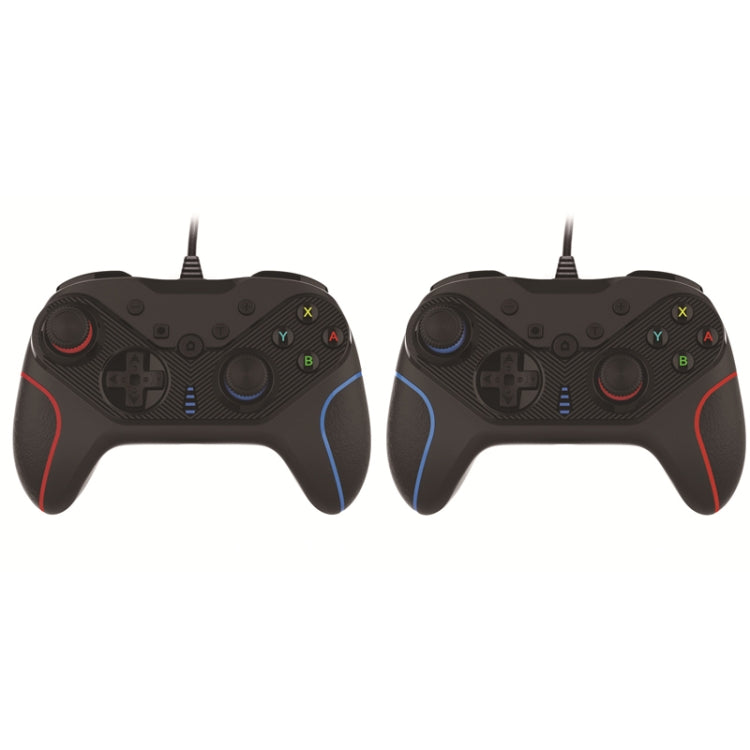 Wired Gamepad For Nintendo Switch / Android / iOS / PC(S818W Left Red Right Blue) - Gamepads by buy2fix | Online Shopping UK | buy2fix