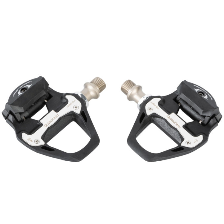1 Pair PROMEND PD-R97P Bicycle Self-Locking Pedal Road Bike Nylon Lock Pedal SPD System Cassette Palin Pedal(Black) - Outdoor & Sports by PROMEND | Online Shopping UK | buy2fix
