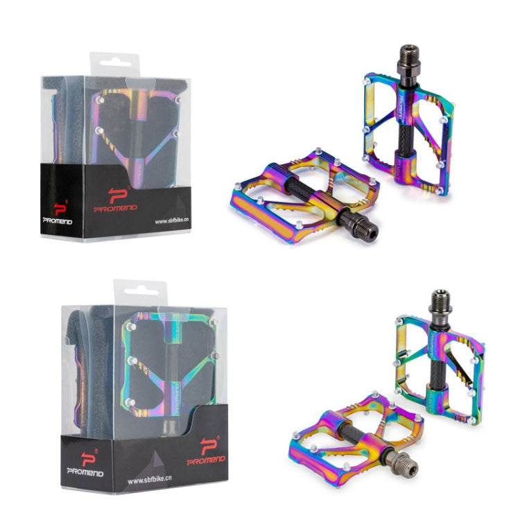 1 Pair PROMEND Three Peilin Bearing Aluminum Alloy CNC Bicycle Colorful Pedal PD-M86CY - Outdoor & Sports by PROMEND | Online Shopping UK | buy2fix