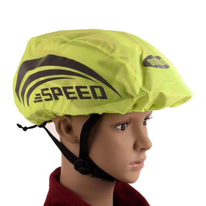 2 PCS Cycling Helmet Rain Cover Outdoor Reflective Safety Helmet Cover, Size: Free Size(Fluorescent Green (Style 2)) - Protective Helmet & Masks by buy2fix | Online Shopping UK | buy2fix