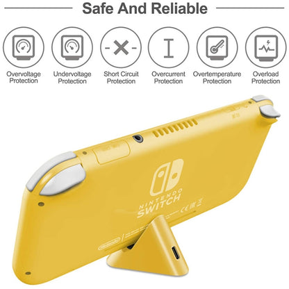 2 PCS DOBE TNS-19062 Host Charging Bottom Portable Triangle Game Console Charger For Switch / Lite(Yellow) - Charger & Power by DOBE | Online Shopping UK | buy2fix