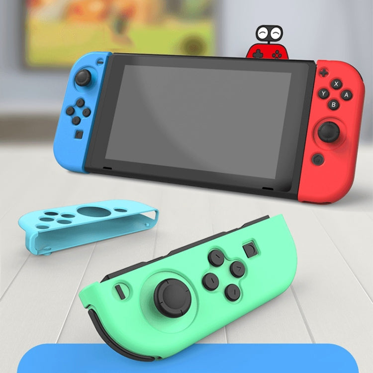 IINE Gamepad Silicone Flat Protective Sleeve Handle Split Silicone Case For Nintendo Switch Joy-Con(Blue Green-l445) - Cases by IINE | Online Shopping UK | buy2fix