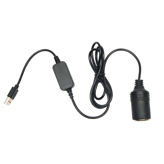 5V Turn 12V USB To Cigarette Lighter Socket Female Head Driving Recorder Mobile Power Cord, Specification: 1m - In Car by buy2fix | Online Shopping UK | buy2fix