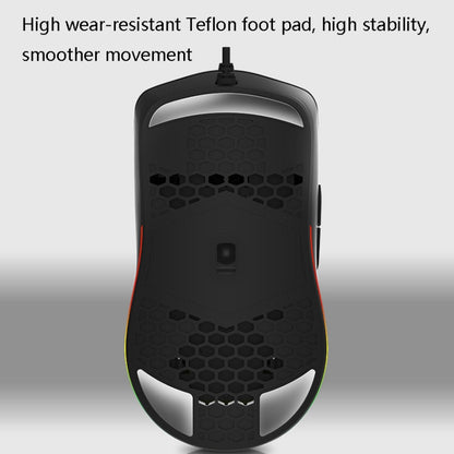 DELUX M700BU 7 Keys Wired Games Mouse Desktop Wired Mouse, Style: 3389 (Support 16000DPI) - Wired Mice by DELUX | Online Shopping UK | buy2fix