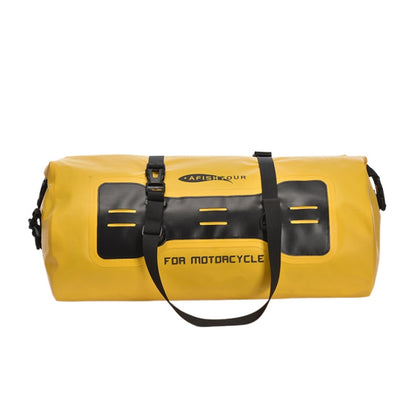 AFISHTOUR FM2031 40L Waterproof Travel Luggage Bag Large Capacity Motorcycle Rear Seat Bag(Yellow) - Bags & Luggages by AFISHTOUR | Online Shopping UK | buy2fix