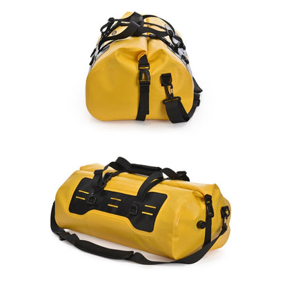 AFISHTOUR FM2031 40L Waterproof Travel Luggage Bag Large Capacity Motorcycle Rear Seat Bag(Yellow) - Bags & Luggages by AFISHTOUR | Online Shopping UK | buy2fix