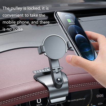 ZJ088 Car Mobile Phone Bracket Car Central Control Instrument Panel Rearview Mirror Multifunctional AR Navigation Bracket(Black) - In Car by buy2fix | Online Shopping UK | buy2fix