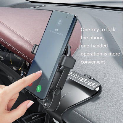 ZJ088 Car Mobile Phone Bracket Car Central Control Instrument Panel Rearview Mirror Multifunctional AR Navigation Bracket(Black) - In Car by buy2fix | Online Shopping UK | buy2fix
