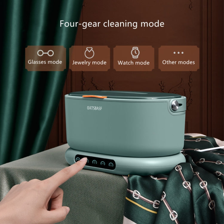 OATSBASF 03666 35W Multifunctional Portable Four-Speed Omnidirectional Classification Cleaning High-Frequency Decontamination Ultrasonic Cleaning Machine, CN Plug(Green) - Home & Garden by Oatsbasf | Online Shopping UK | buy2fix