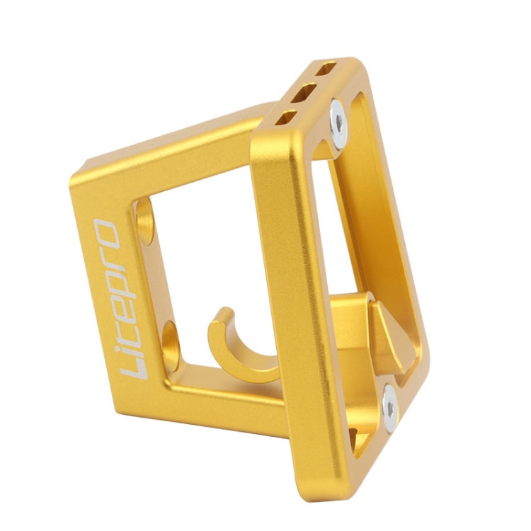 Litepro Split Pig Nose Rest Aluminum Alloy Front Shelf Installed Seat(Gold) - Holders by Litepro | Online Shopping UK | buy2fix