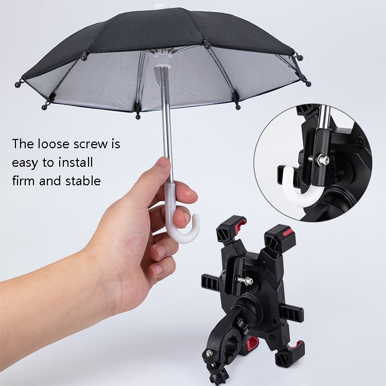 CYCLINGBOX Bicycle Mobile Phone Bracket With Parasol Rider Mobile Phone Frame, Style: Handlebar Installation (Bue) - Holders by CYCLINGBOX | Online Shopping UK | buy2fix